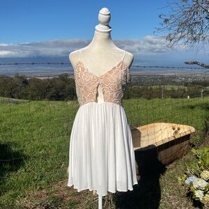 Tularose  Rose Bryce Babydoll Cami Slip Mini Dress Medium